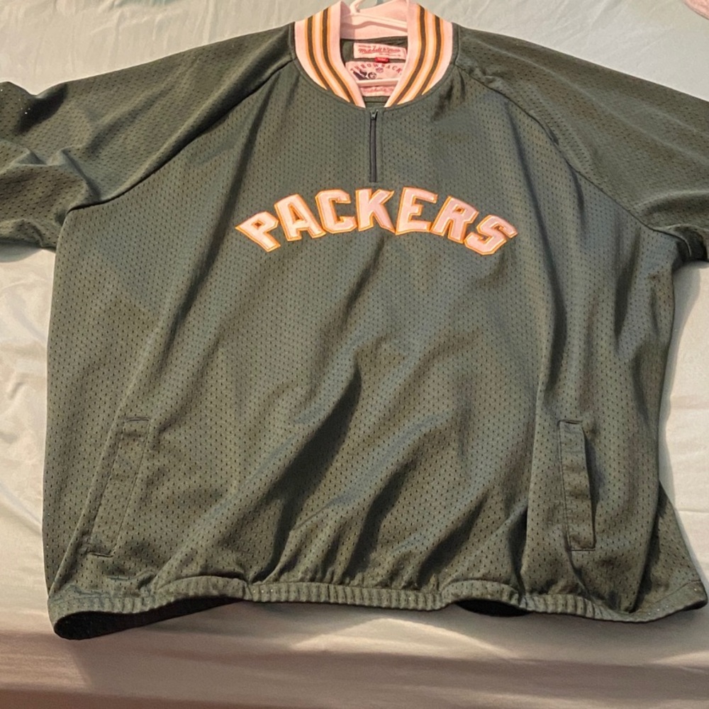 Green Bay Packers Mitchell & Ness Green Throwback Jersey